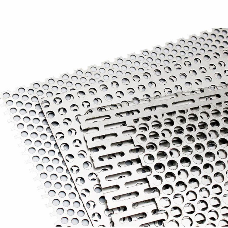 Rectangular 1m Wide Stainless Steel Round 304 Perforated Sheet Industrial High-Temperature Resistant Drainage Pipe Perforated Sheet
