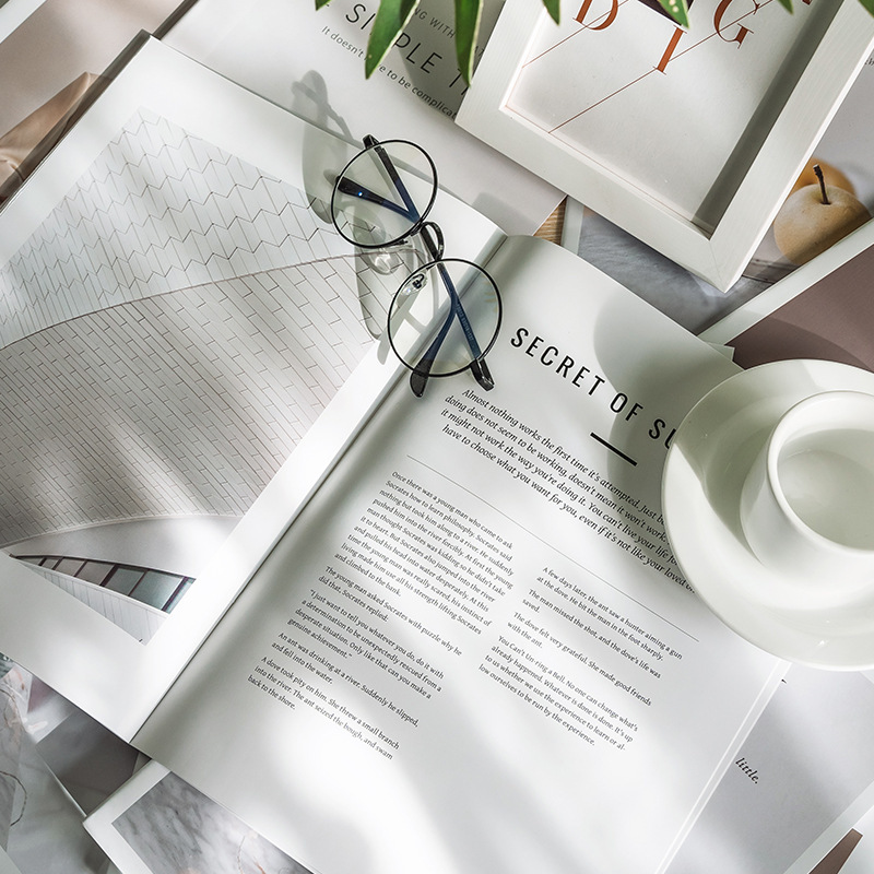 Instagram Magazine Book Photography Background Props Food Cake Nail Art Cosmetics Photo Live Broadcast Props Home Decor Instagram Style