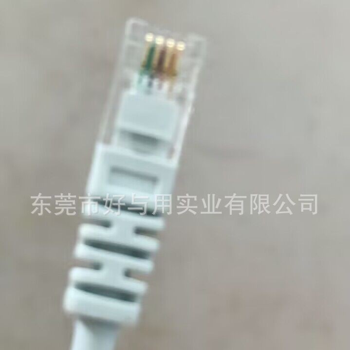 Factory Direct Sales Manufacturing 4-Core Fetal Heart Rate Meter Elastic Connection Line White Gold-Plated Crystal Head Molding Pure Copper Conductor