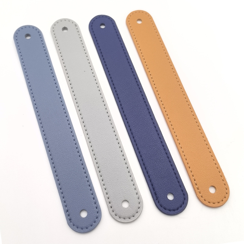 Pet Comb Leather Handle Gift Box Packaging Box Leather Strip Leather Rope Hand Strap Yellow Pu Leather Handle