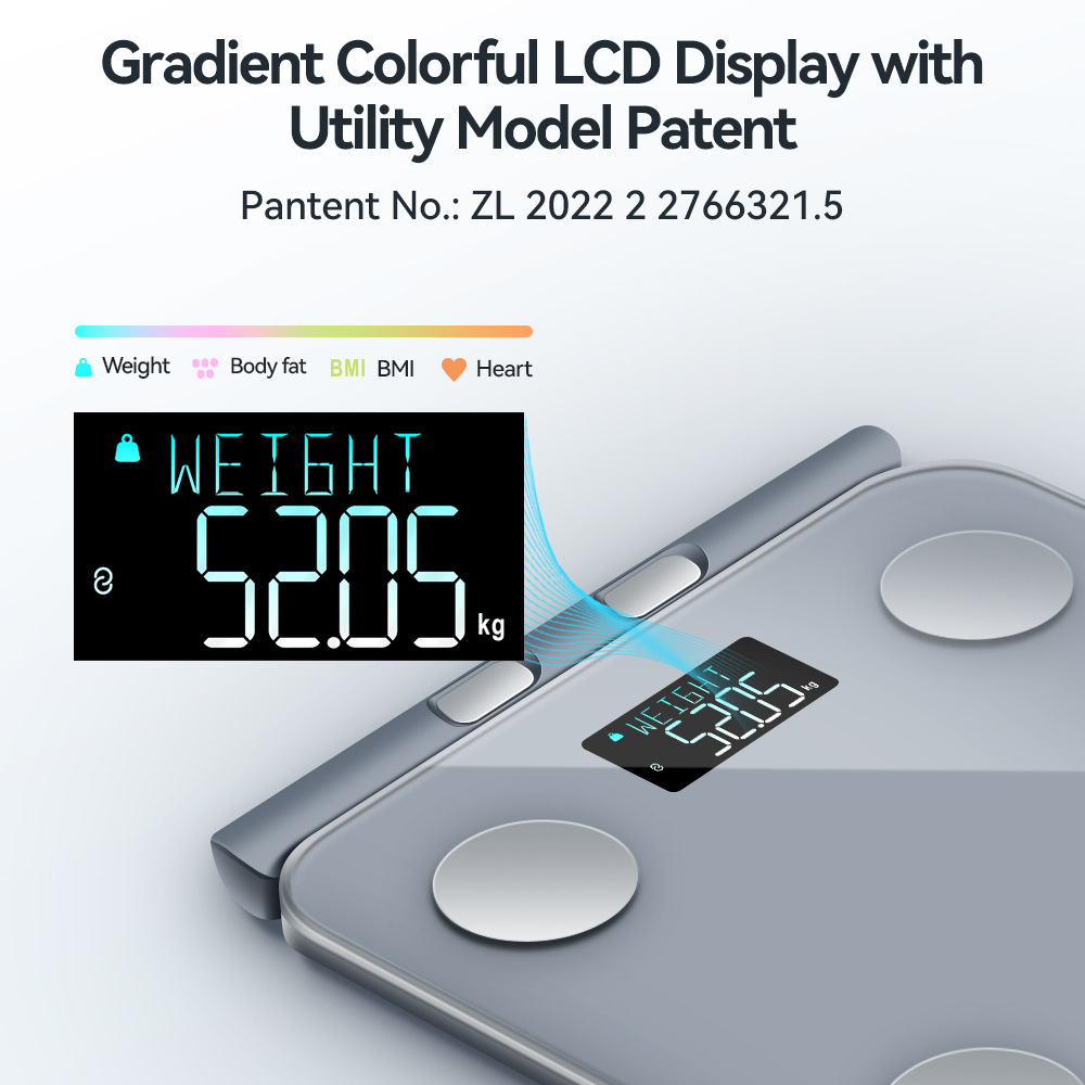 180kg Eight-Electrode Sheet Weight Scale Home Gift Body Fat Scale Bluetooth Smart Scale Adult Fitness Fat Accurate