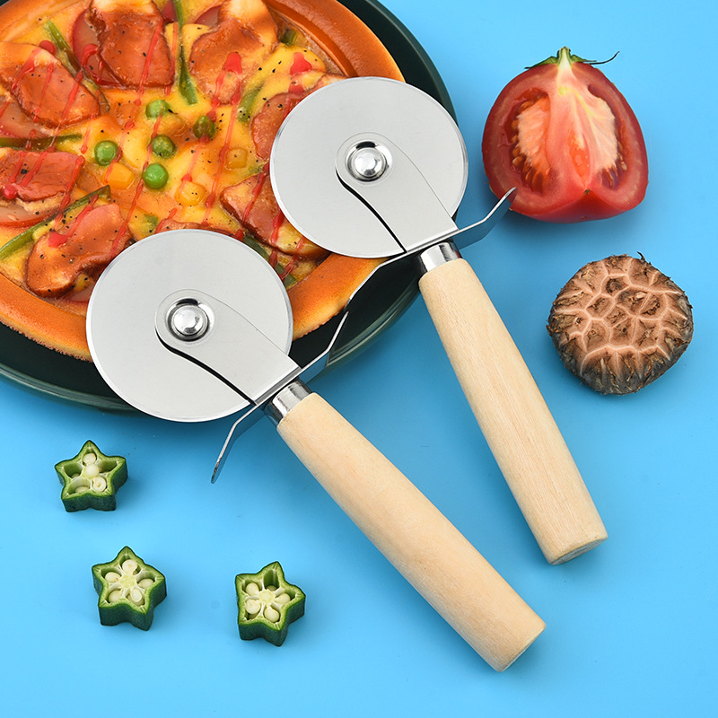 Фабрика SOURCE Нож для пиццы из нержавеющей стали 430 Нож для пиццы Инструмент для выпечки Роликовый нож для пиццы