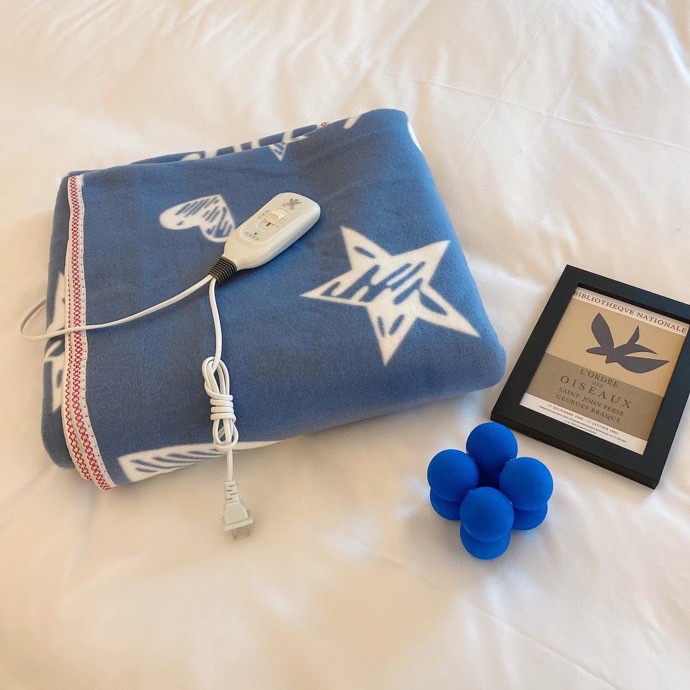 (Aa Exclusive) Red Bean Electric Blanket Single and Double Temperature Control Plus Safety Smart Winter Home Student Dormitory