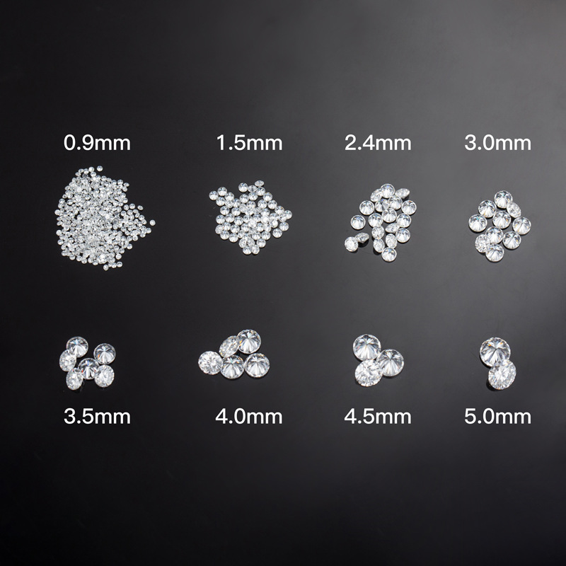 Laboratory Cultivated Diamond Artificial Henan Diamond Synthetic Inlaid Stone Foot Reverse Drilling Small Broken Diamond