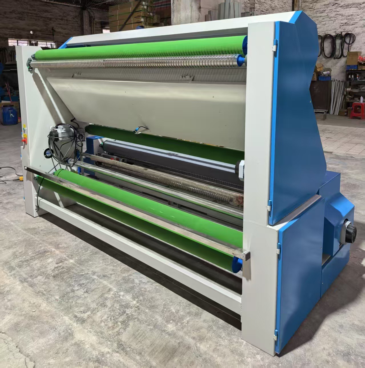 Factory Direct Supply Fabric Inspection Machine and Rewinding Machine with Three to Five Frequency Conversion Systems, Automatic Tension Rod Adjustment to Ensure Consistent Speed before and after