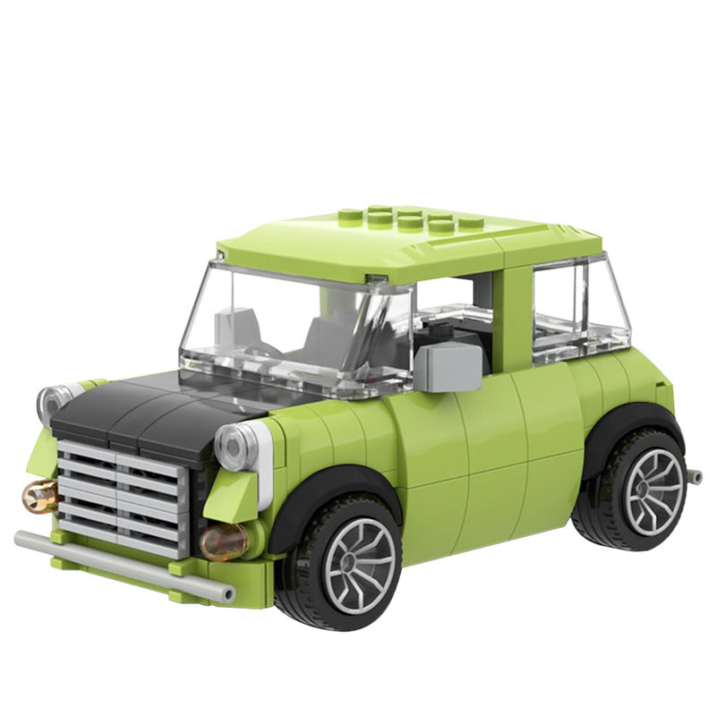 MOC building blocks compatible with Lego 39171 Mr Bean Mini car creative animation car model cross-border building blocks