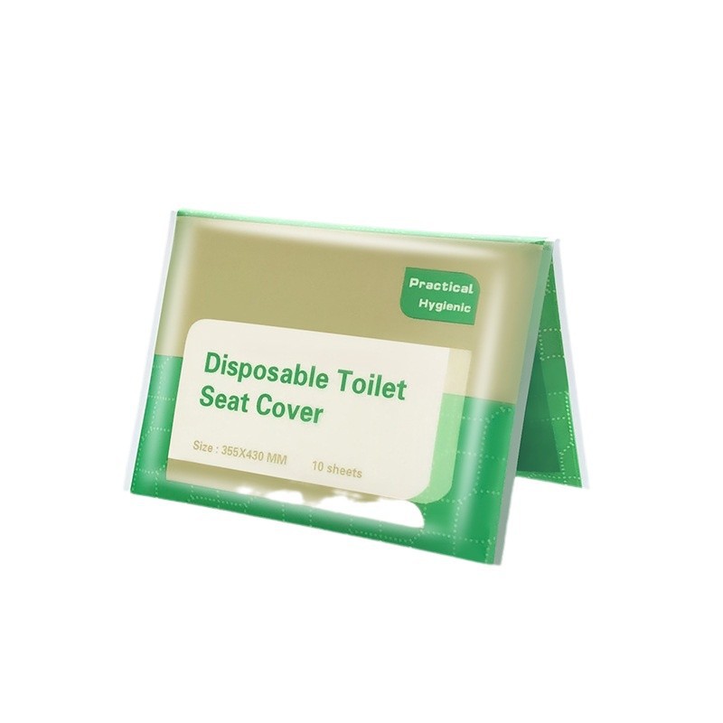 Cross-border English Degradable Disposable Toilet Cushion Paper Soluble Water Single Layer Toilet Cushion Enlarge Size