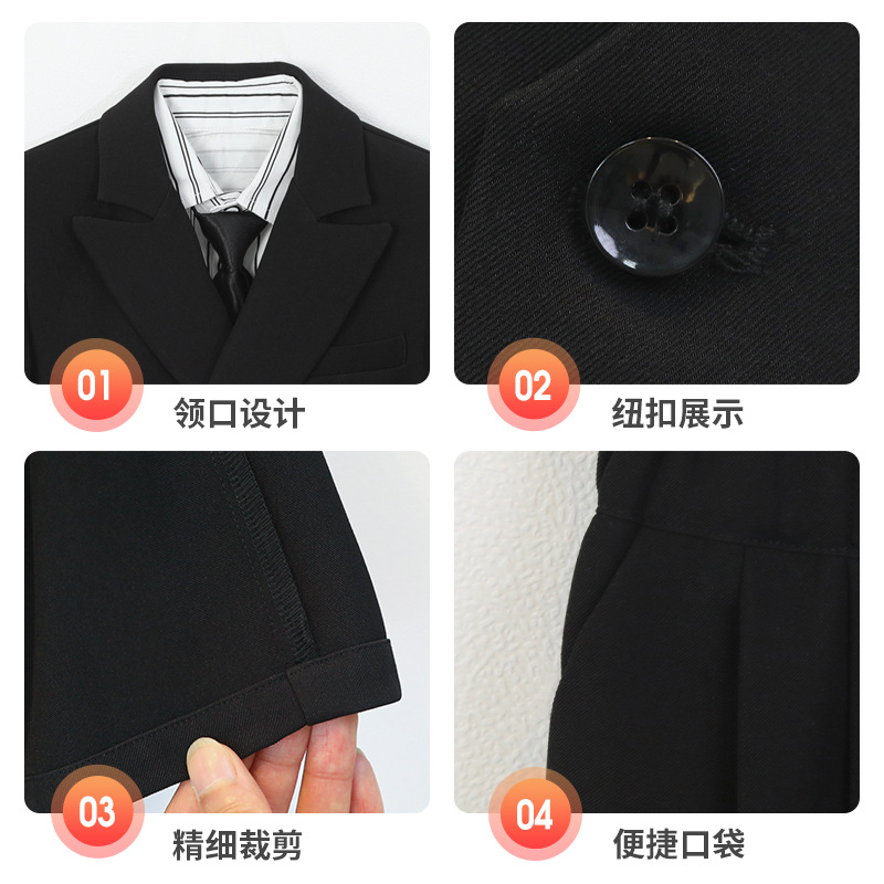 Children's Suits, Boys' Spring & Fall Handsome Suit Jackets, Flower Girl's One-Year-Old Dress, Boy's Hosting Piano Performance Suit
