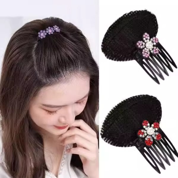 Head Height Increased Invisible Hair Pad Lazy Bang Finishing Fluffy Hair Pad Broken Hair Artifact for Forehead Female Hair Pin Clip