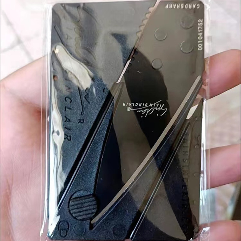 Outdoor foldable credit card folding knife multifunctional card knife folding card knife tool card Army knife card
