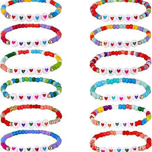 Cross-Border Hot-Selling Friendship Bracelets, Letter Bracelets, Soft Clay Bracelets, Seed Bead Bracelets, Christmas Bracelets, Halloween Bracelets