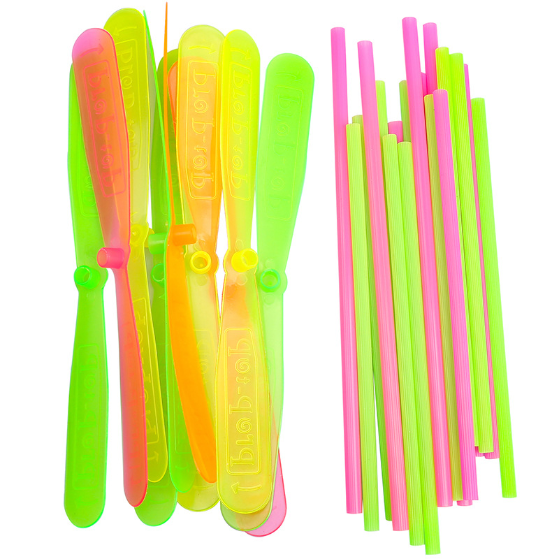 Hand rub bamboo dragonfly plastic double flying leaf flying sky fairy Frisbee nostalgic classic bamboo dragonfly flying sky fairy toy wholesale