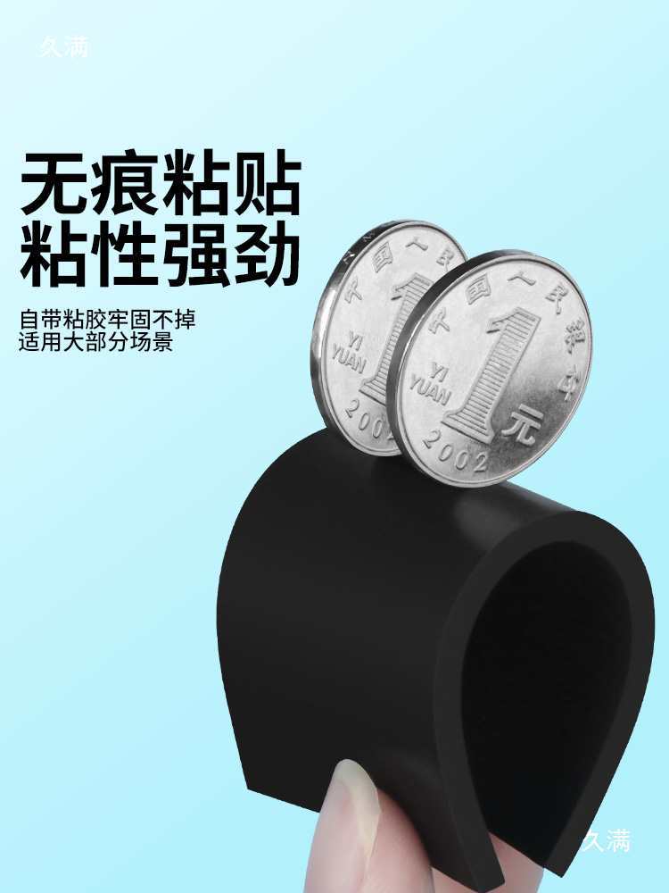Anti-Collision Strip Single-Sided Adhesive Eva Black Sponge Anti-Collision Soft Bag Silicone Foam Table Edge Corner Protection