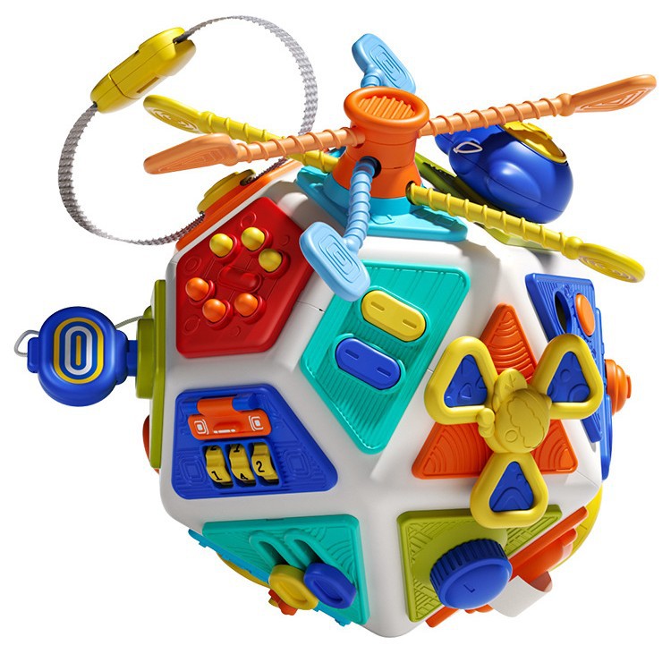 Baby Polyhedral Busy Ball Toy Baby Early Education Educational 22-Sided Montessori Cognitive Hand Ball Early Education Toy