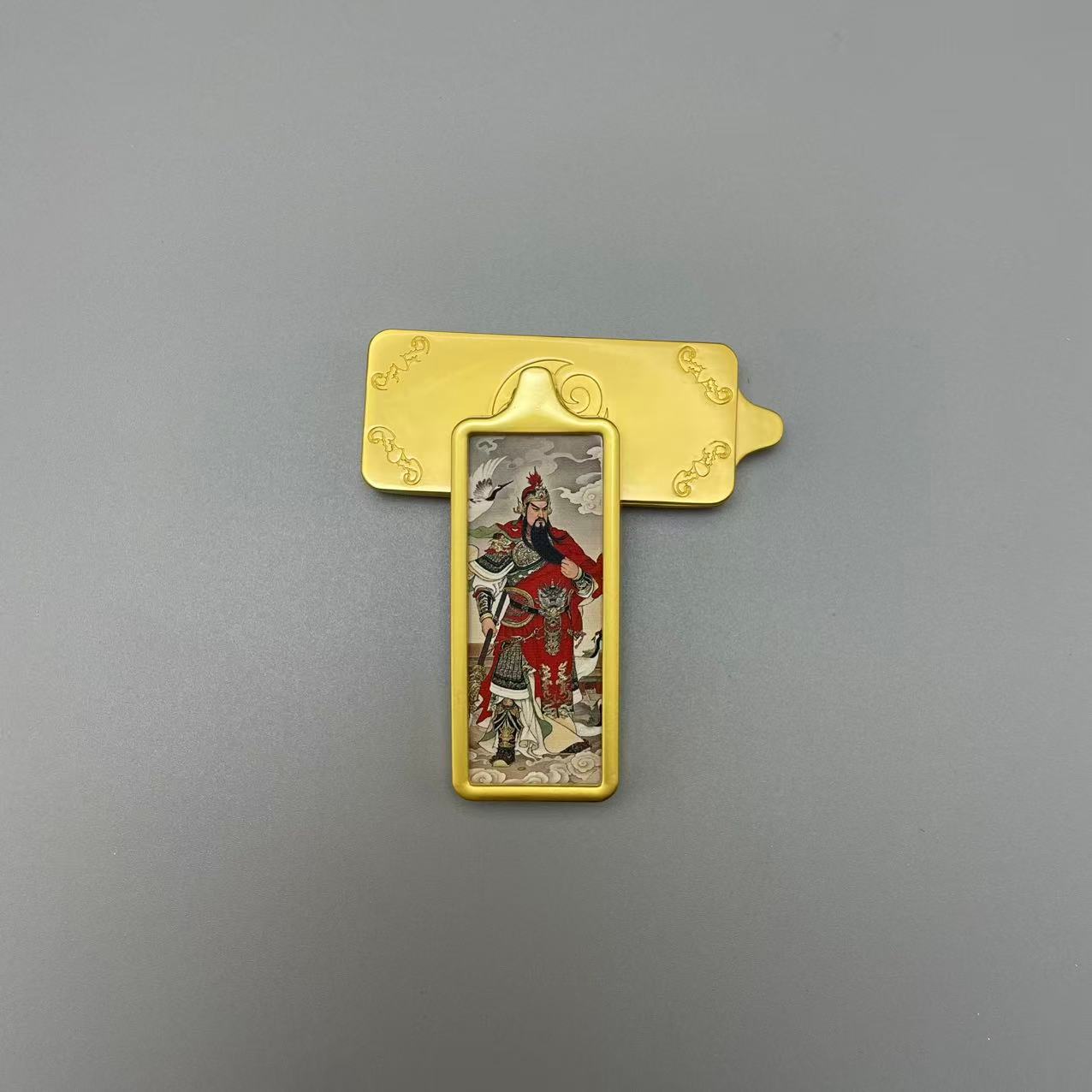 Маленькая квадратная танка коробка матовое золото односторонняя акриловая подвеска Гаву коробка без веревки основа живописи