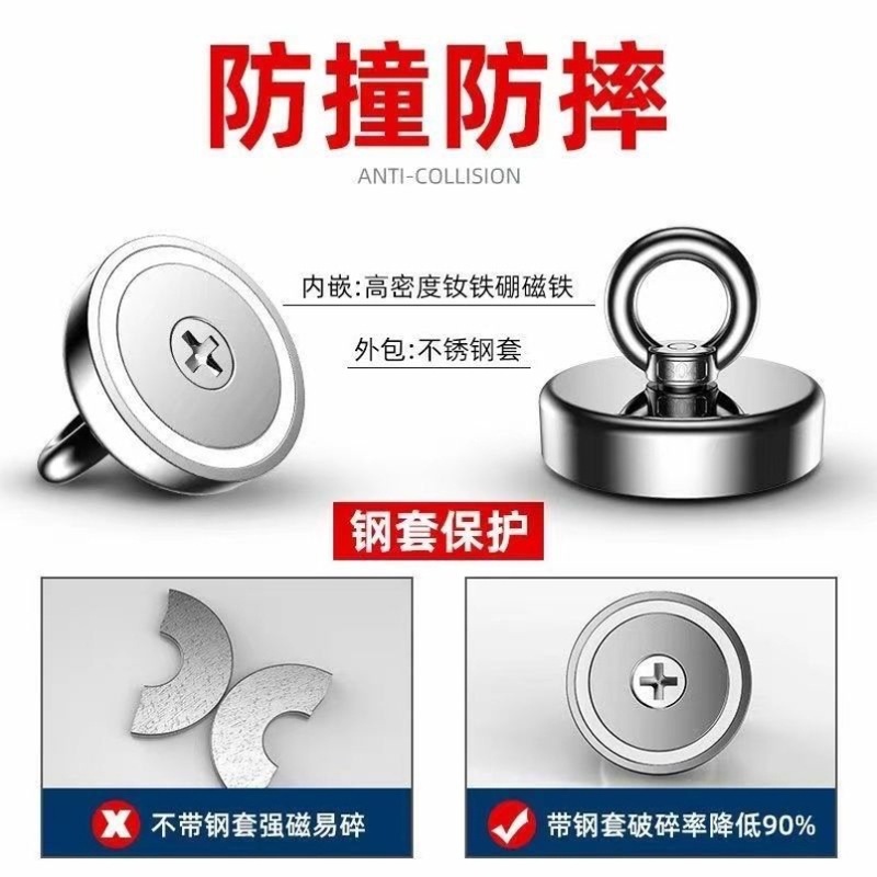 Мощный магнит, супер сильный, магнитный крючок, рубидиевый высокопрочный магнит, постоянный магнит, магнитная сталь, магнитное притяжение