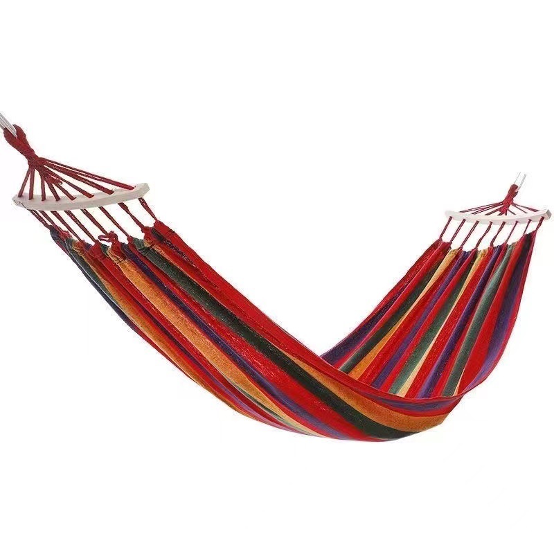 Canvas Hammock Outdoor Thickened Canvas Anti-rollover Sleeping Swing Outdoor Adult Tree Hanging Outdoor Camping Spot Batch