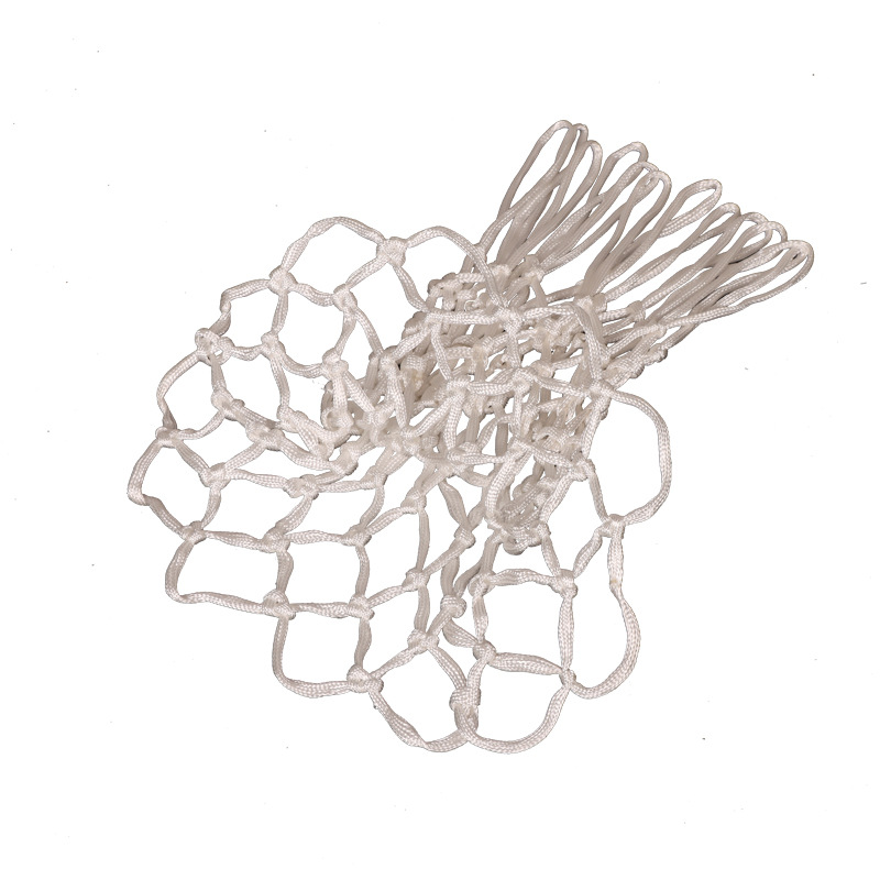 Adult Basketball Net Durable Wall-Mounted All-White Game Basketball Net Extended Basketball Net Thick Durable Basket Net