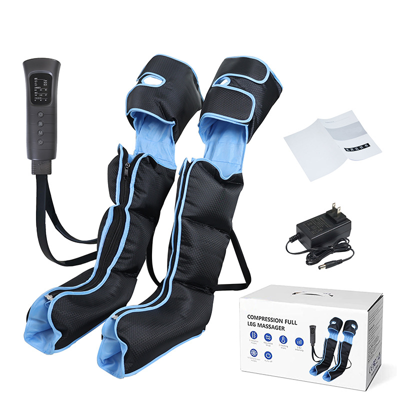 Electric Leg Massager Air Wave Full Leg Massage Therapy Device Foot and Calf Massager with Heat Therapy