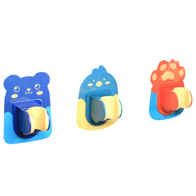 Hole-free universal shower bracket adjustable children's shower head water heater suction cup holder