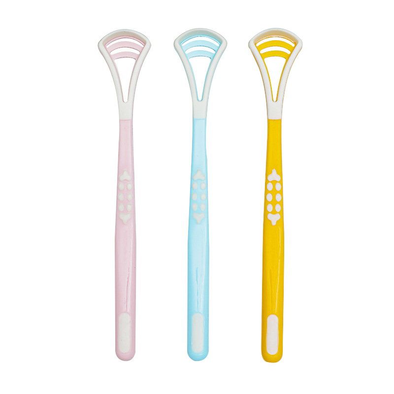 Tongue Cleaner Tongue Brush Multifunctional Tongue Scraper Silicone Tongue Scraper Dual-Effect Tongue Scraper Cross-Border E-Commerce Toothbrush