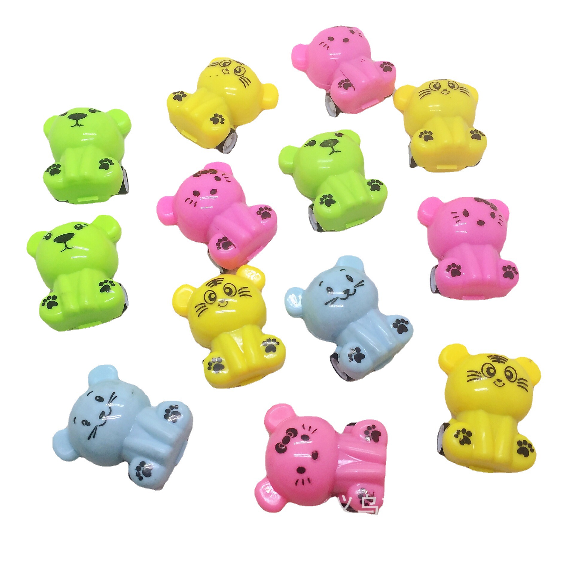 Children's Toys Cartoon Tiger Pull Back Car Kitten Pull Back Car Toys Candy Toys Cross-Border Toys