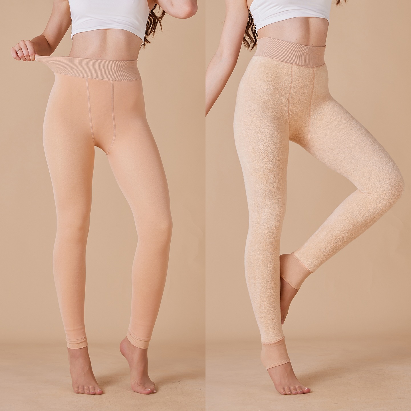 Cross-Border Autumn and Winter Leggings, Extra Large Size, Pearl Velvet, Fleece-Lined, Thickened, Women's Footed Thermal Pants for Outerwear, One-Piece Pants Manufacturer