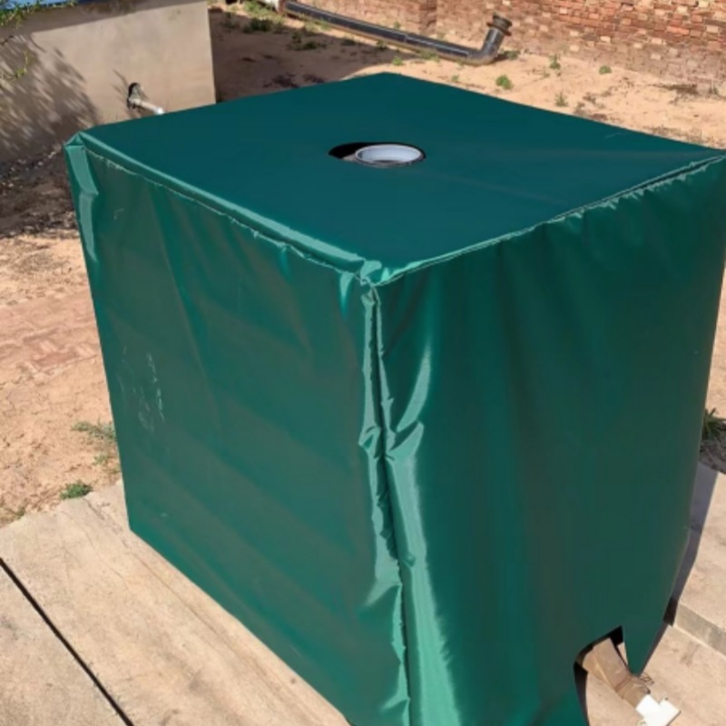 Cross-Border Outdoor Water Tank Dustproof and Waterproof Cover Ibc Ton Bucket Cover 1000L Insulated Bucket Cover 210D Oxford Cloth