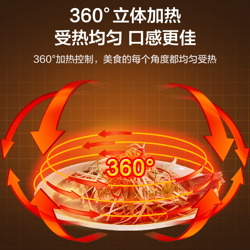 Midea Household Microwave Oven Small Mini 360 ° Turntable Heating 20 Liter Knob Control Machinery PM2000