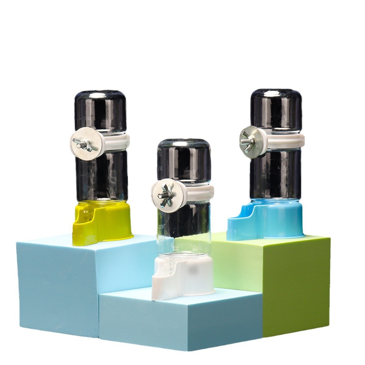 Tiger Skin Peony Parrot Drinking Fountain Black Phoenix Feeding Water Fountain Bird Supplies Utensils Automatic Feeder Full Network Delivery