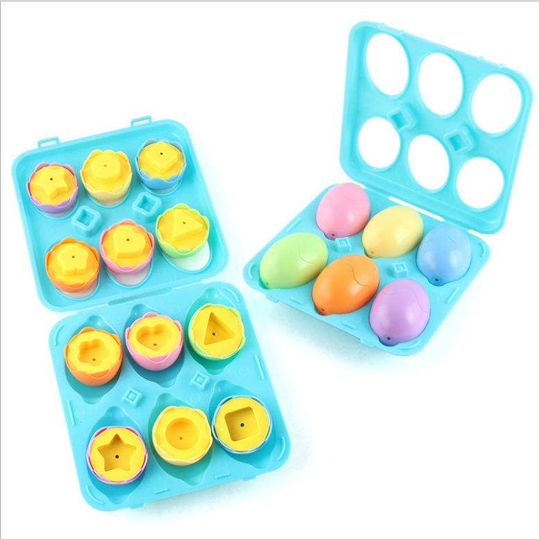 Children's Early Education Boxed Smart Egg Twisted Egg Shape Digital Color Pairing Advanced Training Cross-border Toys