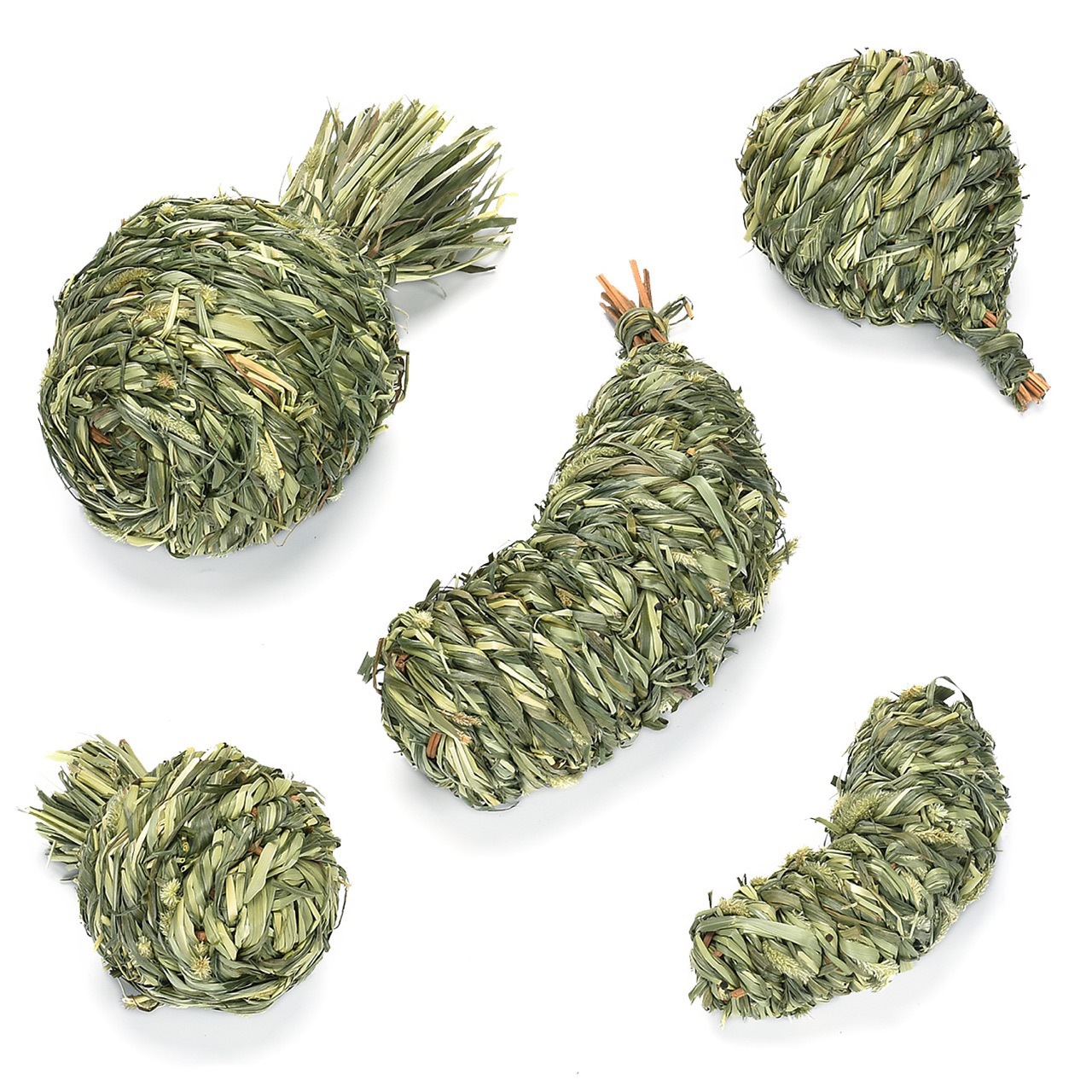 Pet Rabbit Boredom-Relief Toy Timothy Woven Pet Supplies Hamster Chinchilla Guinea Pig Chew and Gnawing Snacks