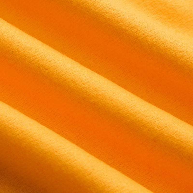 Advertising Cultural Shirt with Custom Printed Logo for Qingming Festival, Ancestor Worship, Religious Rituals, Temple Fairs, and Ancestral Hall Events, Yellow Scarf