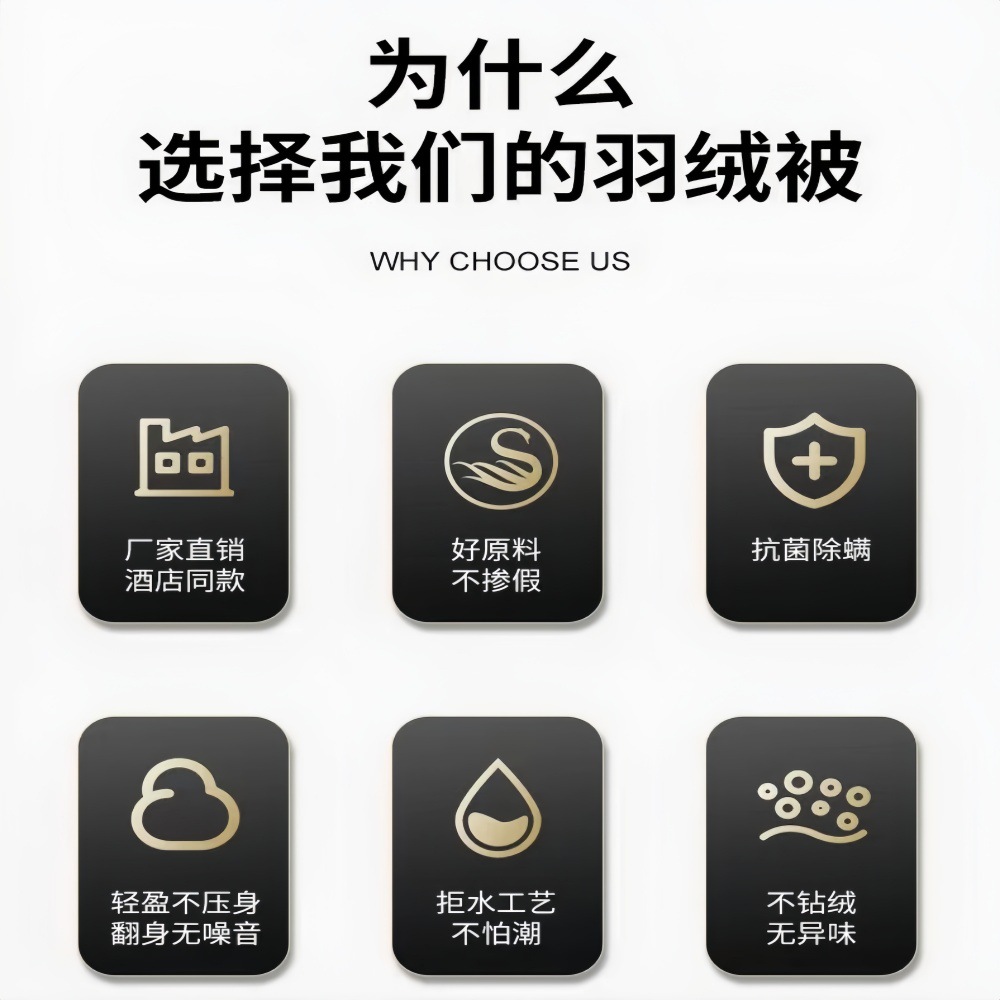 Hungary Hand-picked Grade 95 White Goose Down Thickened Winter Quilt Spring and Autumn Quilt Cotton 120s Cotton Summer Cool Down Quilt Core