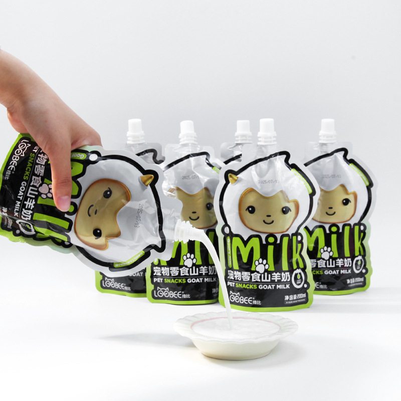 Pet Sanen Goat Milk Hydrating Food Supplement for Cats and Dogs, Milk for Kittens and Puppies, Cat Snacks, Main Food, Lactose-Free