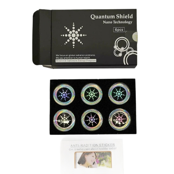 Quantum Shield Anti-Radiation Patch 6-Piece Set of Universal Anti-Radiation Round Stickers for Mobile Phones and Computers Cross-Border Hot Sale