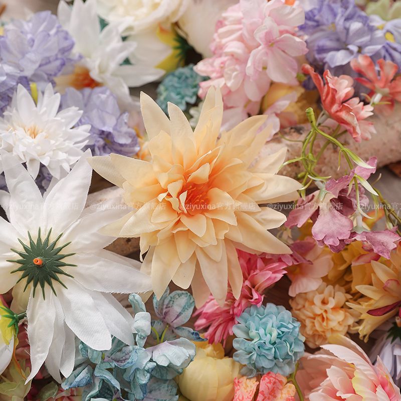 Pink wedding flower simulation rose diy fake flower wedding decoration home living room decoration flower ornaments wholesale