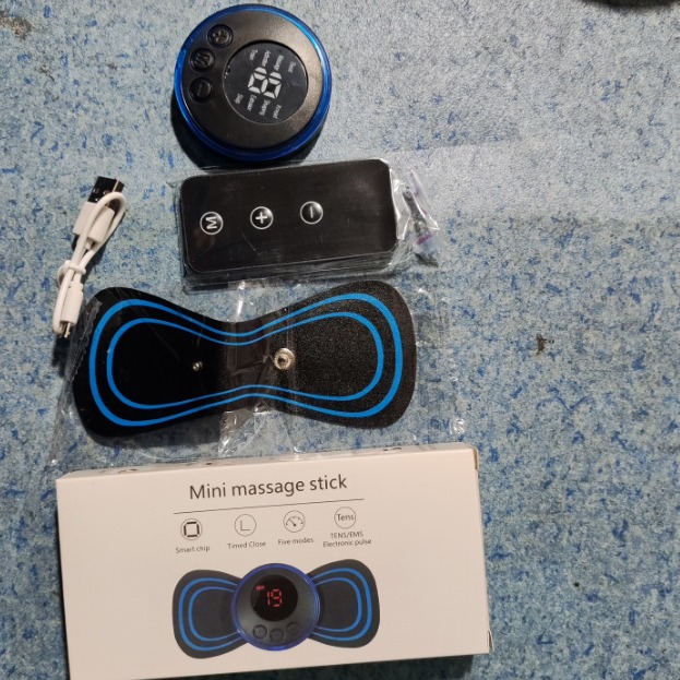 Мини массажный пластырь для шейного отдела позвоночника, электронный массажер для плеч и шеи