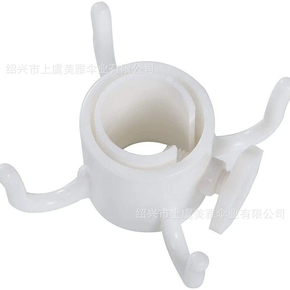 Spot supply Amazon beach umbrella four-legged hook courtyard mid-pillar umbrella plastic hook umbrella anchor multi-color hook