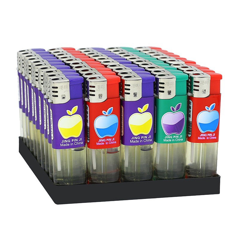 Disposable ordinary plastic open flame lighter wholesale personality 909 supermarket convenience store lighter