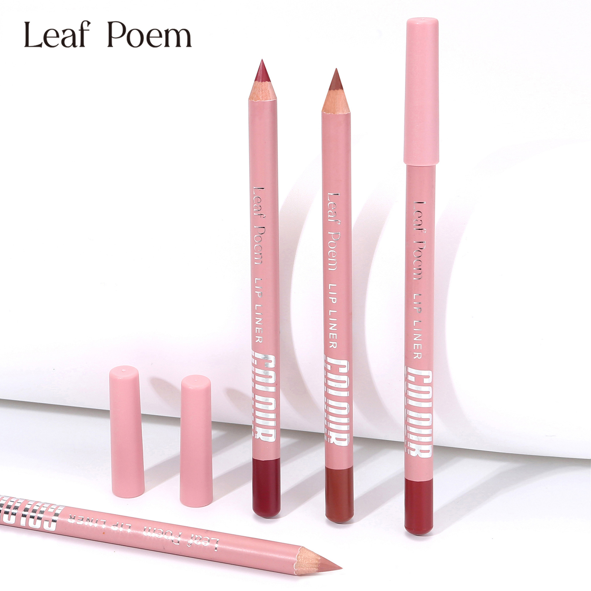 LEAF P0EM Cross Border Makeup 12 Color Matte Fog Lip Liner Outline Lip Lasting Waterproof Lipstick Lip Pen
