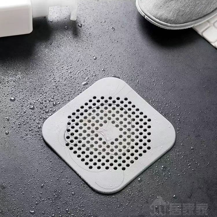 Floor Drain Pad Anti-Odor Cover Filter Floor Drain Rubber Bathroom Anti-Clogging Hair Toilet Plastic Filter Anti-Odor Pad