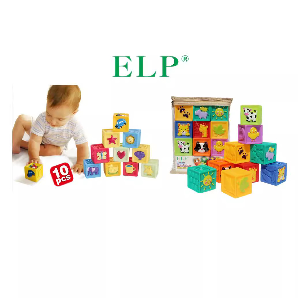 Сумка для подарков ELP, детские мягкие резиновые строительные блоки, игрушка для мягкого строительства