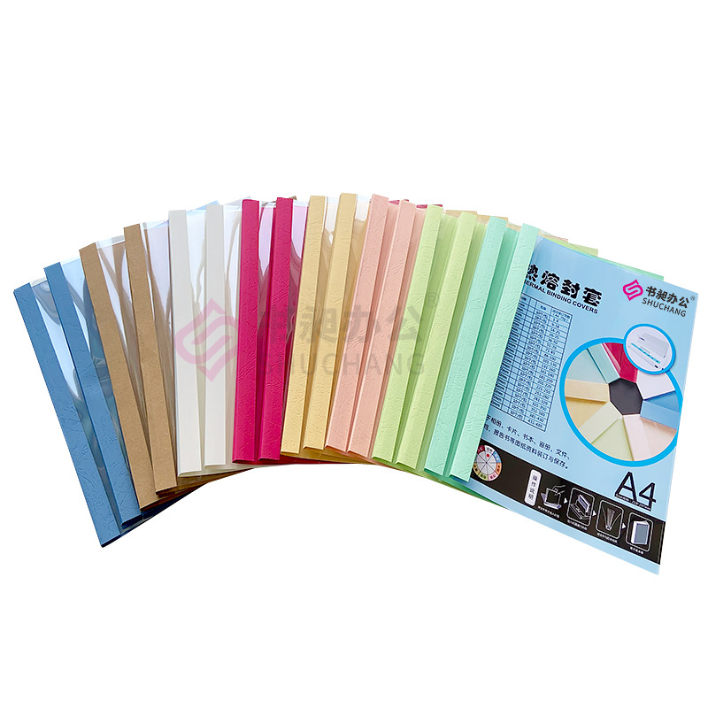 Color A4 hot melt envelope factory wholesale tender contract binding book cover transparent cover cover plastic cover