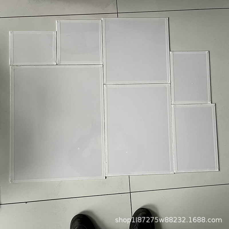 Oil drawing board Art beginners pure white acrylic painting sheet diy cotton canvas drawing board factory direct sales