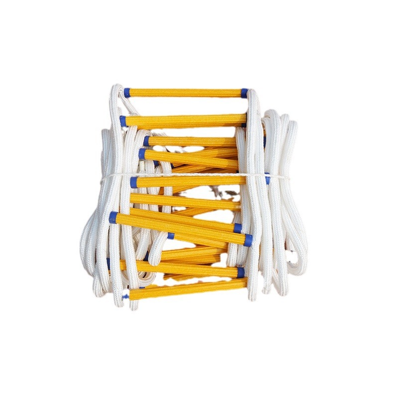 Resin ladder escape ladder high load-bearing wholesale aerial work rope ladder escape life-saving resin insulated ladder