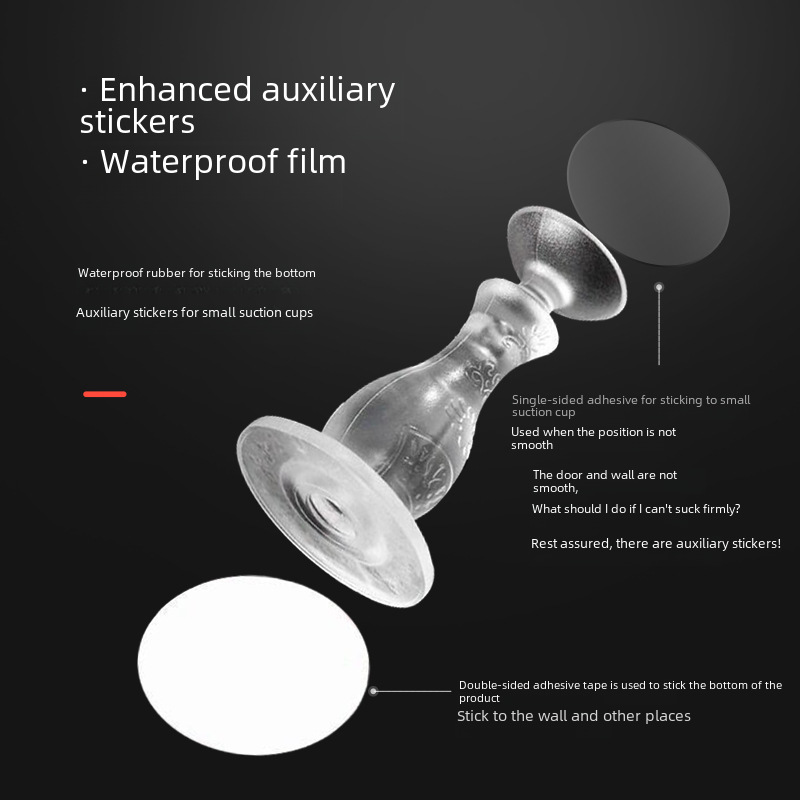 (Patented) Hole-free door resistance and anti-collision suction silicone door suction door top toilet door stopper door collision anti-collision pad