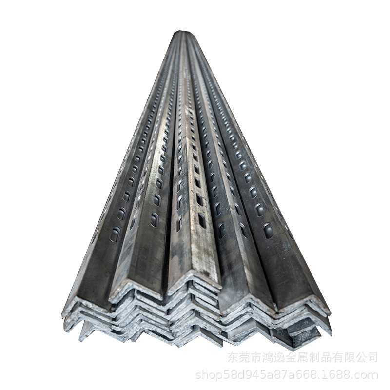 Manufacturer No. 3 4 # 5 # Universal Q235B Hot-Dip Galvanized Perforated Angle Steel, Unequal-Sided Angle Steel, I-Shaped Steel.
