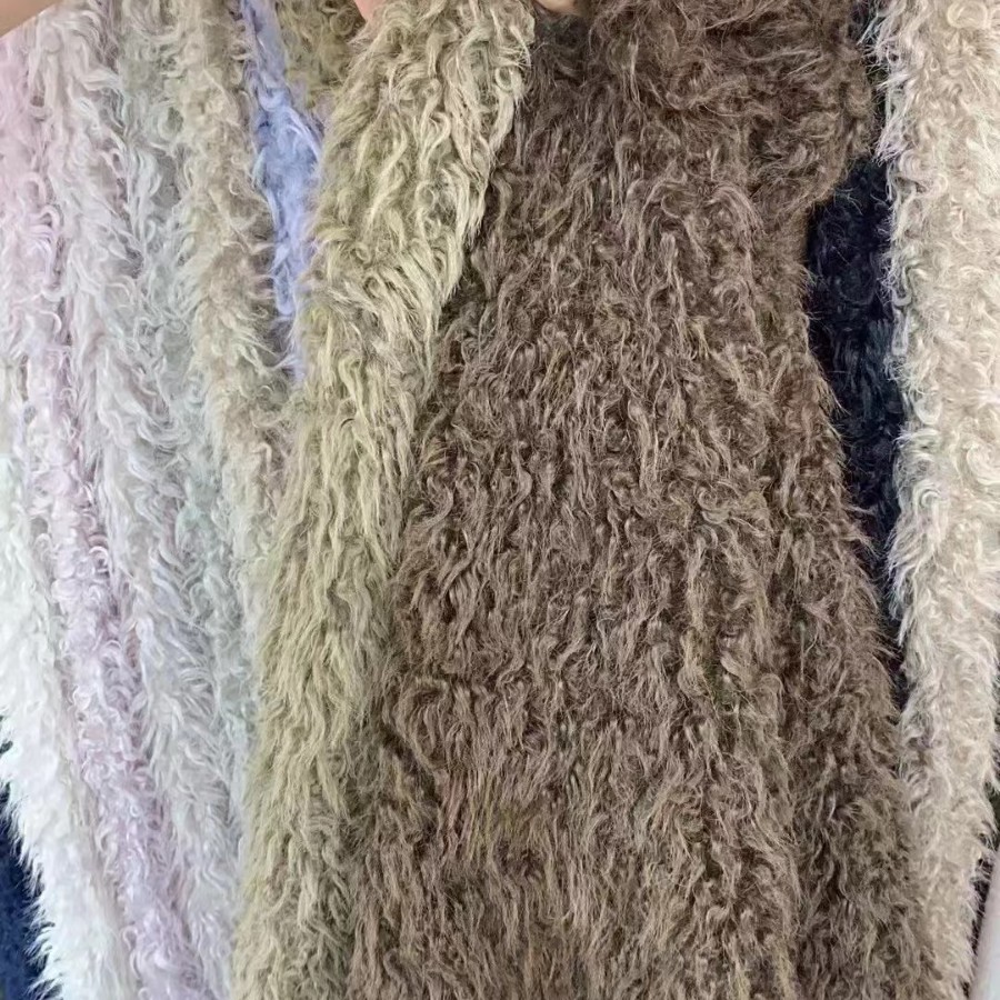 Explosive antelope velvet 900 grams of goat wool artificial fur brush flower toy fur home textile fabric 14 color in stock