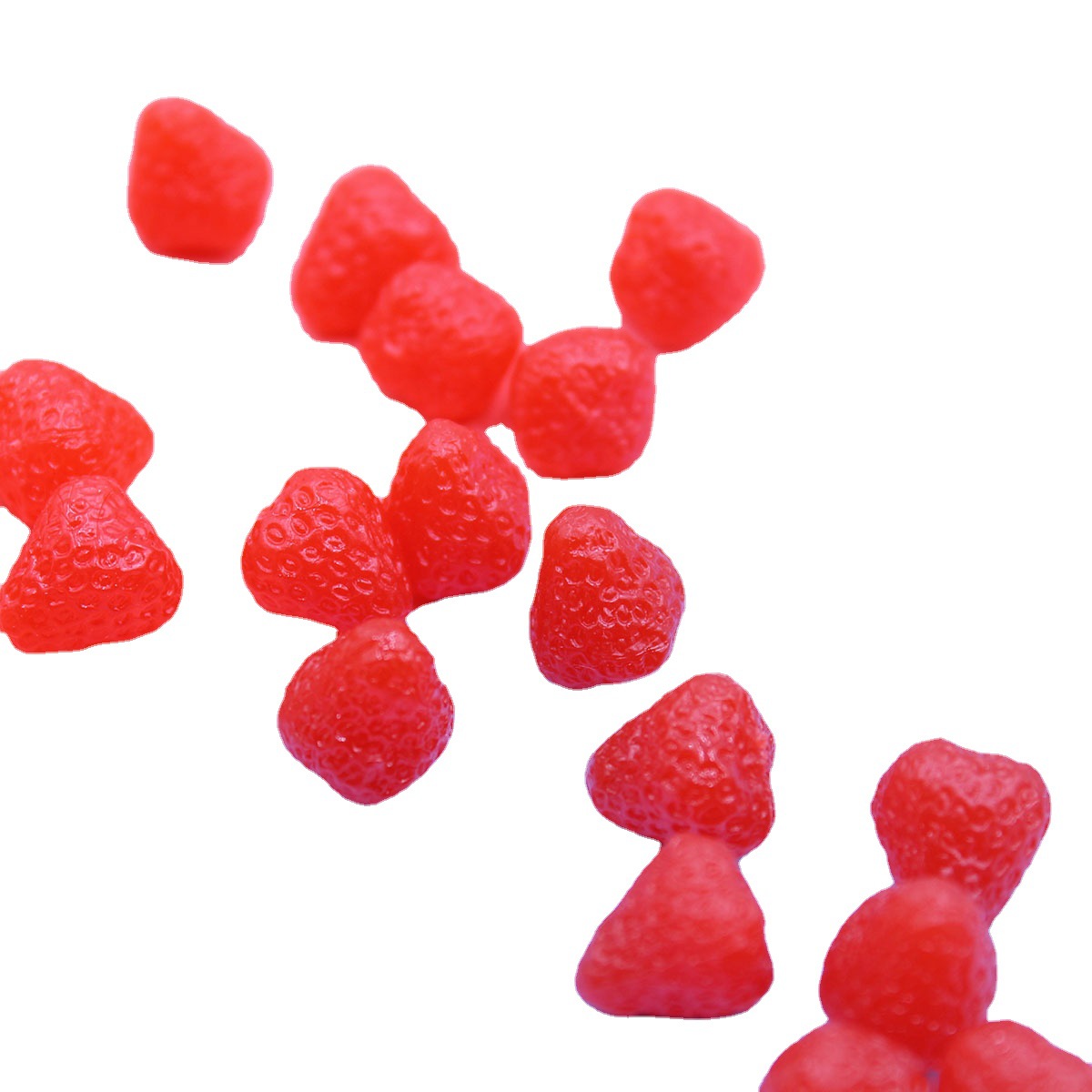 Fun Miniature Food Toys Artificial Mini Strawberry DIY Cream Glue Mobile Phone Case Jewelry Accessories Handmade Materials Wholesale